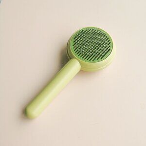 Pet Grooming Brush Push-Button Easy Clean Deshedding Tool for Dogs Cats